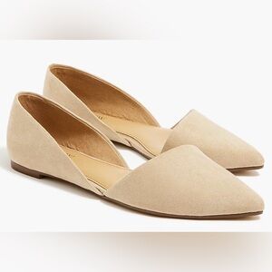 J. Crew Suede Slip On Flats Leather Zoe D’Osay Beige